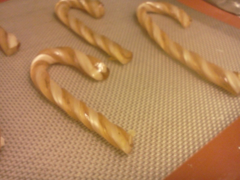 Lemon candycanes