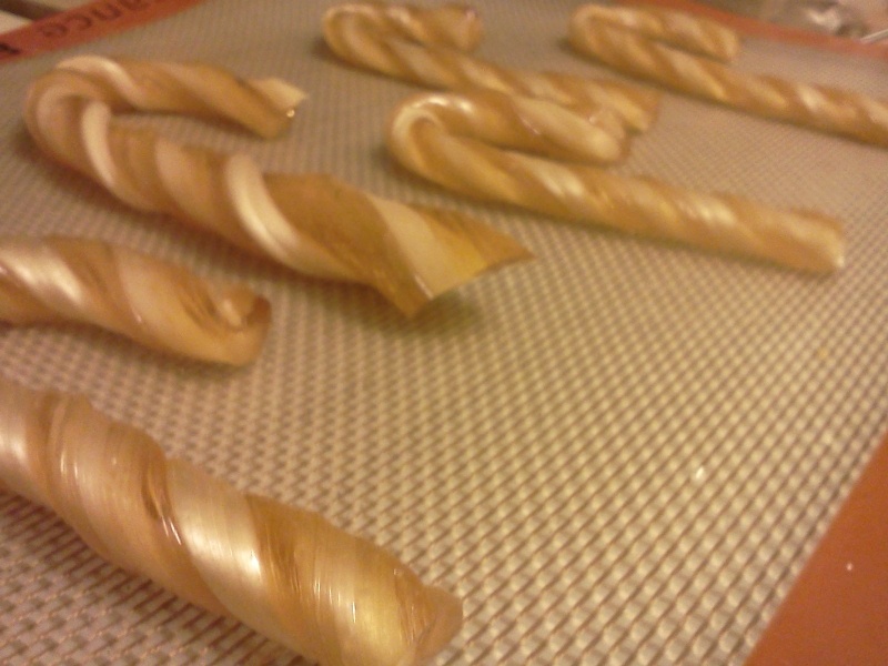Lemon candycanes