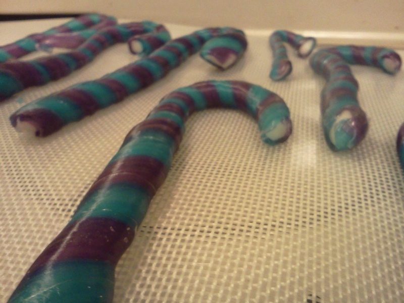 Spiced Rum and Vanilla Candycanes